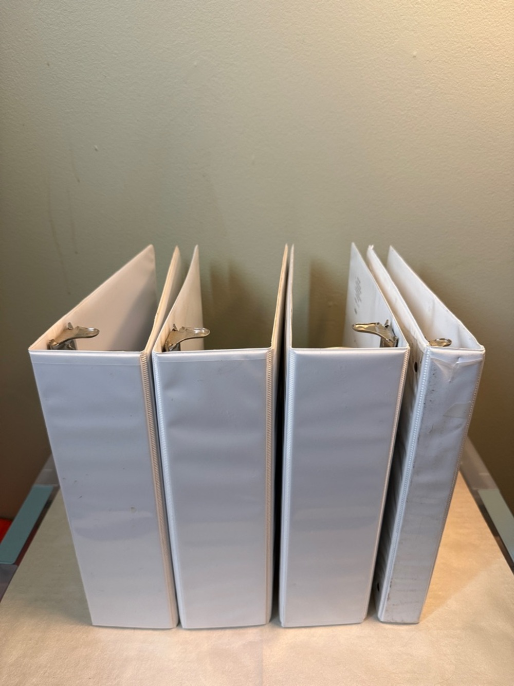 White 3-Ring Binders Pack - Home Office Organization